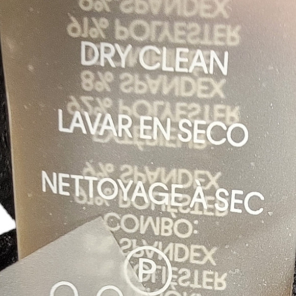 Calvin Klein Women's Hidden Back Zip Animal-Trim Dress Black Size 12 - Picture 8 of 9